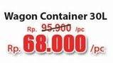 Promo Harga Lion Star Wagon Container 30lt  - Hari Hari