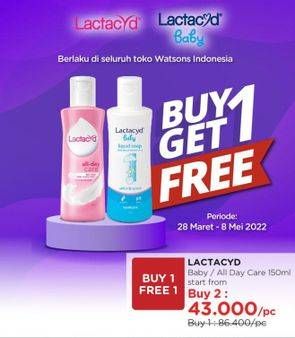 Promo Harga LACTACYD Baby Liquid Soap/LACTACYD Pembersih Kewanitaan   - Watsons