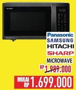 Promo Harga Panasonic/Samsung/Hitachi/Sharp Microwave  - Hypermart