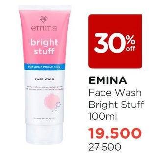 Promo Harga EMINA Face Wash Bright Stuff 100 gr - Watsons