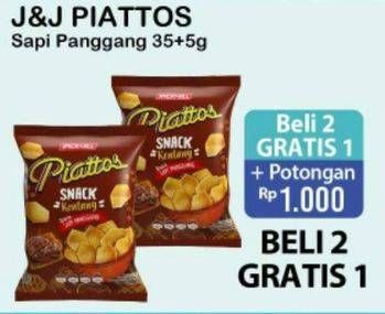 Promo Harga PIATTOS Snack Kentang Sapi Panggang 40 gr - Alfamart