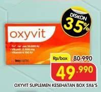 Promo Harga Oxyvit Suplemen Kesehatan per 5 str 6 pcs - Superindo