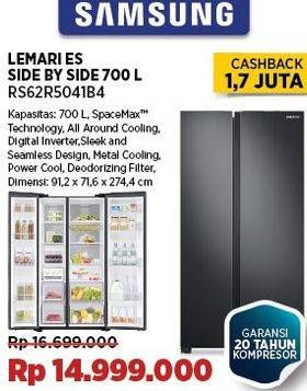 Promo Harga Samsung RS62R5041B4/SE | Refrigerator SBS 700 L  - COURTS