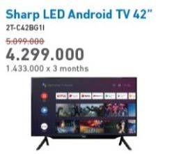 Promo Harga SHARP 2T-C42BG1i | Full HD Android TV 42"  - Electronic City