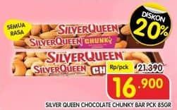 Promo Harga Silver Queen Chunky Bar All Variants 85 gr - Superindo