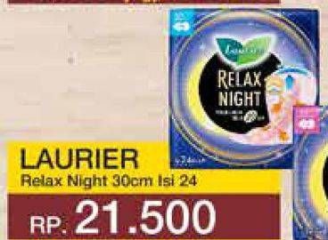 Promo Harga Laurier Relax Night 30cm 24 pcs - Yogya