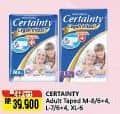 Promo Harga Certainty Adult Diapers L10, L7, M10, M8, XL6 6 pcs - Alfamart