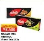 Promo Harga NABATI Maxi Hazelnut, Green Tea 145 gr - Alfamart