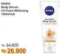 Promo Harga NIVEA Body Serum Extra White Care Protect 180 ml - Indomaret