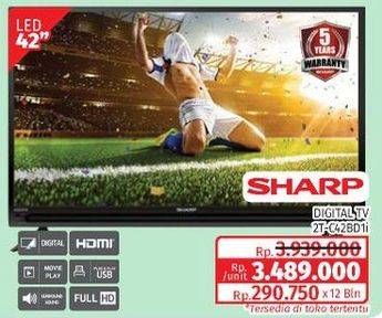 Promo Harga SHARP 2T-C42BD1i | LED TV 42"  - Lotte Grosir