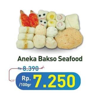 Promo Harga Aneka Bakso Seafood per 100 gr - Hypermart