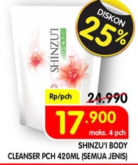 Promo Harga SHINZUI Body Cleanser All Variants 420 ml - Superindo