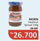 Promo Harga Morin Jam Hazelnut Spread With Cocoa 150 gr - Alfamidi
