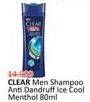 Promo Harga Clear Men Shampoo Anti Dandruff Cool Sport Menthol 80 ml - Alfamidi