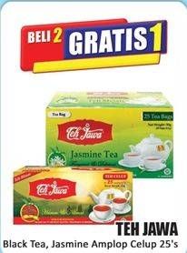 Promo Harga Teh Jawa Teh Celup Black Tea, Jasmine Tea Dengan Amplop per 25 pcs 2 gr - Hari Hari