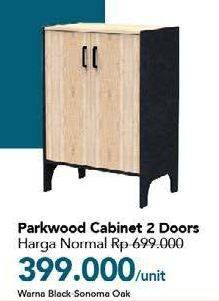 Promo Harga Cabinet Pakwood 2 Doors  - Carrefour