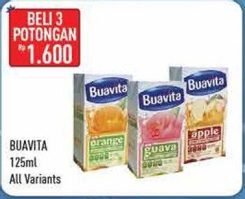 Promo Harga BUAVITA Fresh Juice All Variants per 3 tpk 125 ml - Hypermart