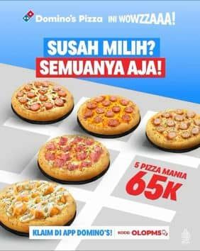 Promo Harga Pizza Mania  - Domino Pizza
