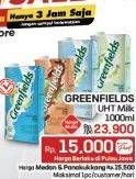 Promo Harga Greenfields UHT 1000 ml - LotteMart