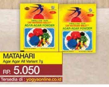 Promo Harga Sun Swallow Matahari Agar Agar All Variants 7 gr - Yogya