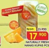 Promo Harga Naturally Fresh Nanas Kupas  - Superindo