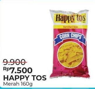 Promo Harga HAPPY TOS Tortilla Chips 160 gr - Alfamart
