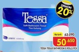 Promo Harga Tessa Toilet Tissue 8 roll - Superindo