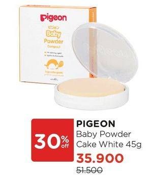 Promo Harga PIGEON Baby Powder Compact White 45 gr - Watsons