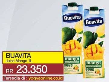 Promo Harga BUAVITA Fresh Juice Mango 1 ltr - Yogya
