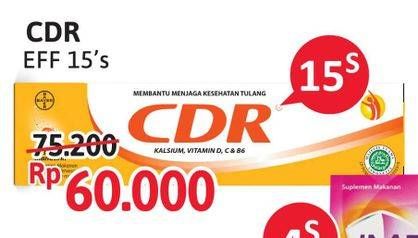 Promo Harga CDR Suplemen Makanan 15 pcs - Alfamart