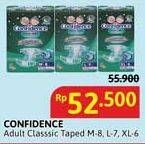 Promo Harga Confidence Adult Diapers Classic Night XL6, M8, L7 6 pcs - Alfamidi