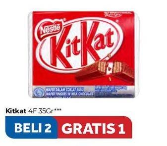 Promo Harga KIT KAT Chocolate 4 Fingers per 2 pcs 35 gr - Carrefour