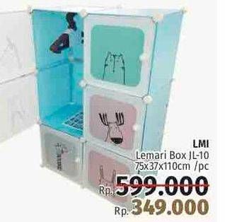 Promo Harga LMI Lemari Box 75x37x110cm  - LotteMart