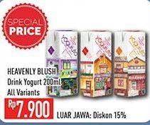 Promo Harga HEAVENLY BLUSH Yoghurt Drink All Variants 200 ml - Hypermart