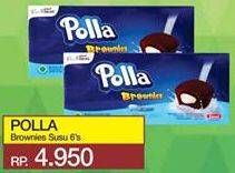 Promo Harga POLLA Brownies Susu 6 pcs - Yogya