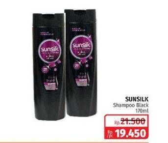 Promo Harga SUNSILK Shampoo Black Shine 170 ml - Lotte Grosir