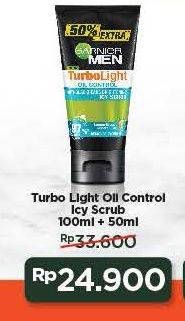 Promo Harga GARNIER MEN Turbo Light Oil Control Facial Foam 100 ml - Alfamart