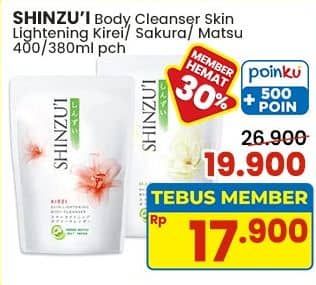 Promo Harga Shinzui Body Cleanser Kirei, Sakura, Matsu 420 ml - Indomaret
