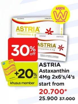 Promo Harga Astria Astaxanthin 4mg  - Watsons