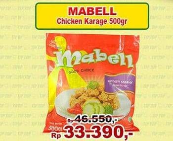 Promo Harga MABELL Chicken Karaage 500 gr - TIP TOP