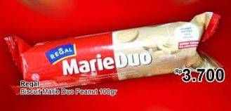 Promo Harga REGAL Marie Duo Peanut 100 gr - TIP TOP