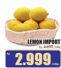 Promo Harga Lemon Import per 100 gr - Hari Hari