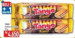 Promo Harga TANGO Fusion Wafer Milk Chocolate per 2 pcs 75 gr - Hypermart