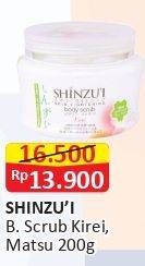 Promo Harga SHINZUI Body Scrub Kirei, Matsu 200 gr - Alfamart