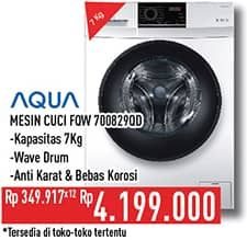 Promo Harga Aqua FQW-700829QD | Mesin Cuci Front Load 7kg  - Hypermart