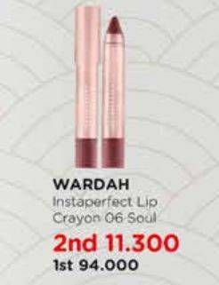 Promo Harga WARDAH Instaperfect Lip Crayon 06 Soul  - Watsons