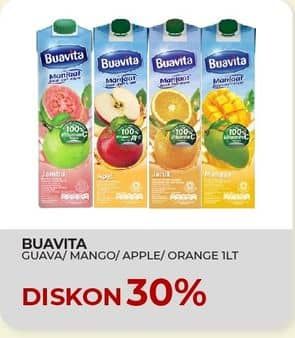 Promo Harga Buavita Fresh Juice Apple, Mango, Guava 1000 ml - Yogya