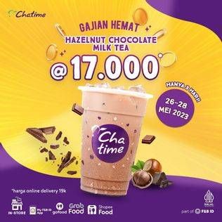 Promo Harga Chatime Hazelnut Chocolate Milk Tea  - Chatime