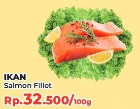 Promo Harga Salmon Fillet per 100 gr - Yogya