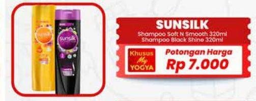 Promo Harga Sunsilk Shampoo Soft Smooth, Black Shine 340 ml - Yogya